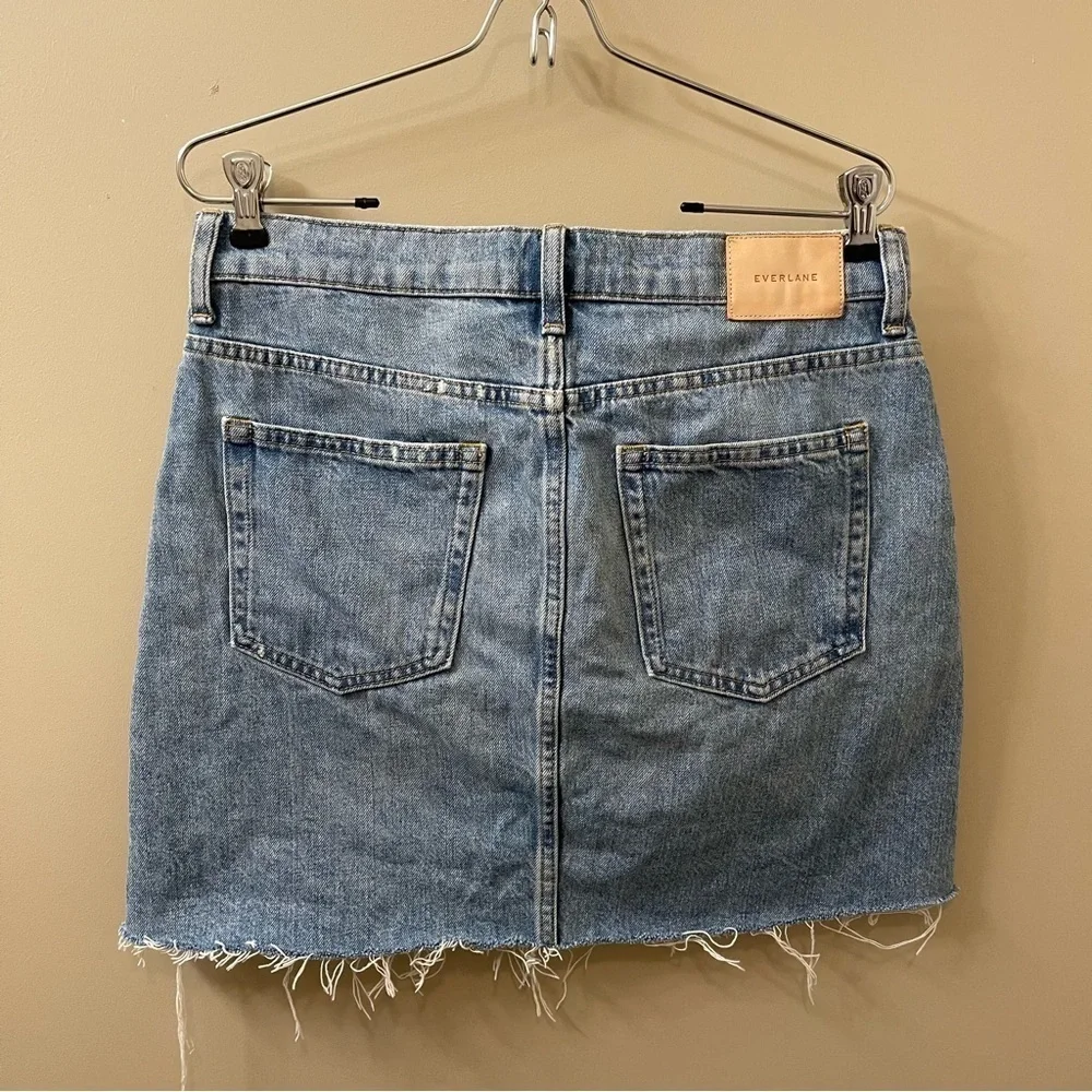 Everlane The Reconstructed Denim mini Skirt size 29